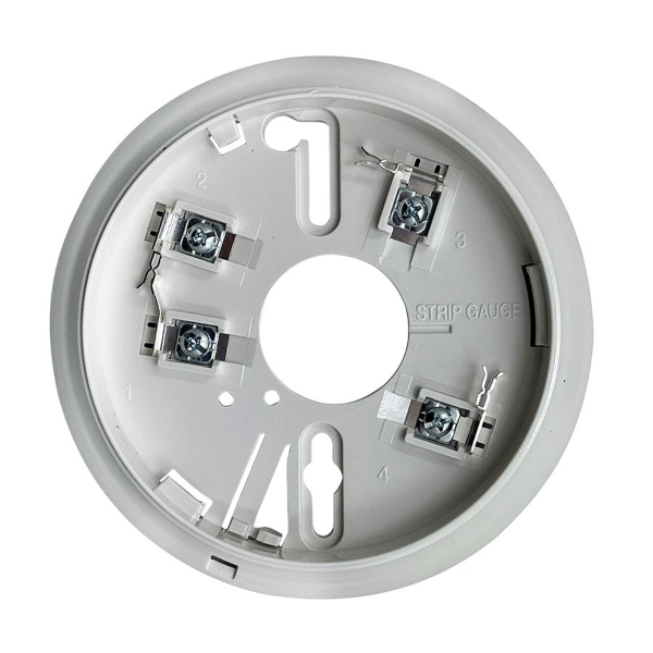 2-Wire Base with connections for Remote Alarm LED Indicator - Simplex