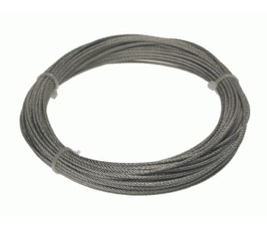 WR-50 Wire Rope, Stainless Steel, 1/16 in. Dia., 50 feet - Kitchen Knight II, Pyro.Chem