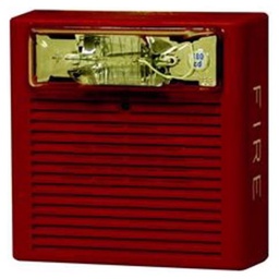 [AS-75-R-WP] AS Horn Strobe, 75CD, Weatherproof, Red - Siemens